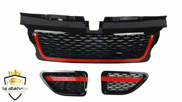 Show Grille & Side Vents (Sport 2006-2009) Black Red (2)