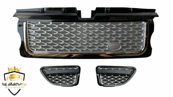 Show Grille & Side Vents (Sport 2006-2009) black silvery chromed (1)