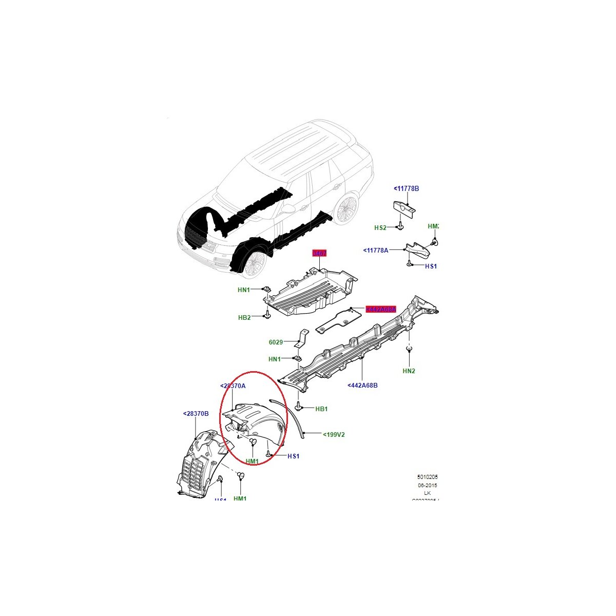 Fender Liner - Front Back For Range Rover 2013-2022 | Aftermarket - Image 3