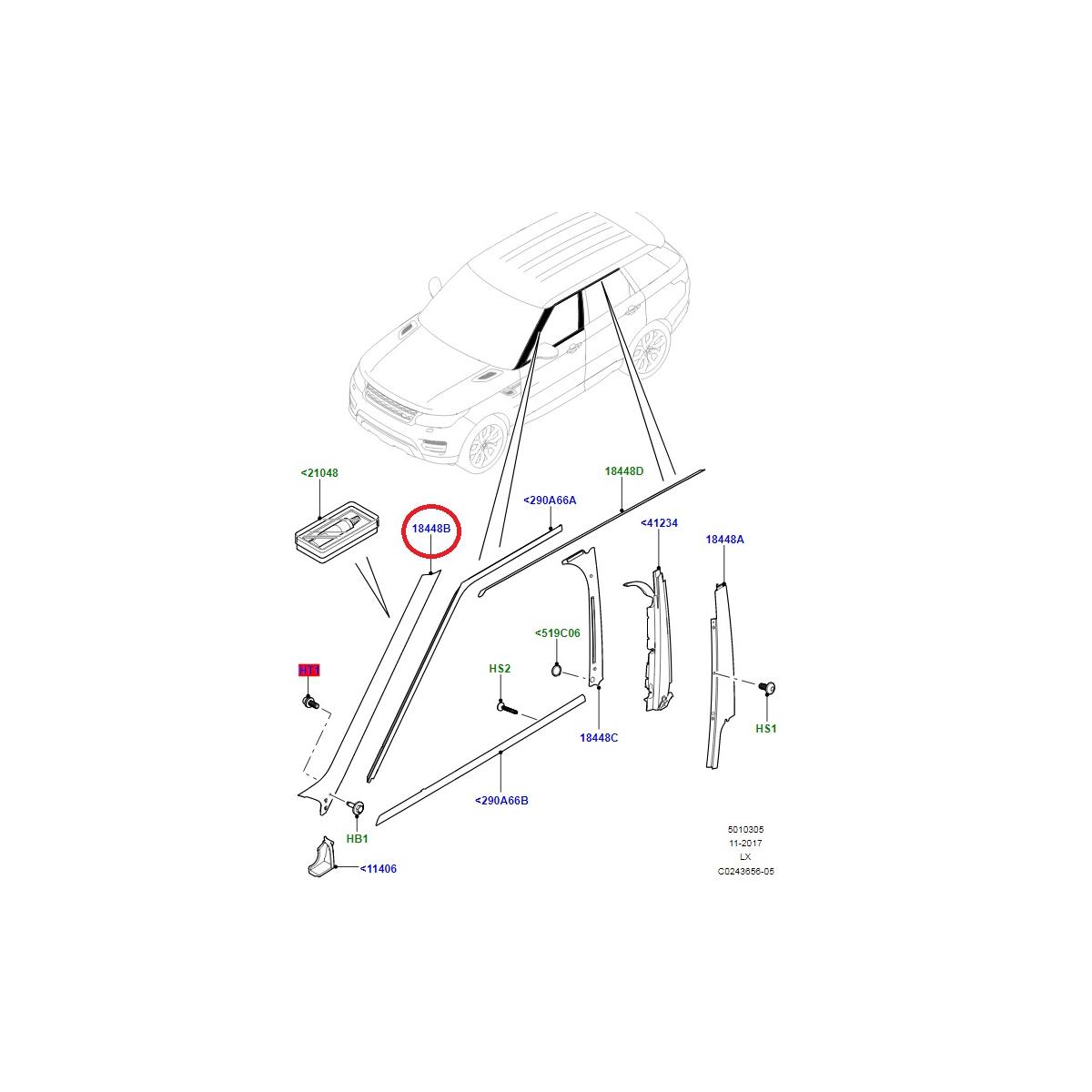 "A" Pillar Cover For Range Rover Vogue L405 | Aftermarket - Image 4