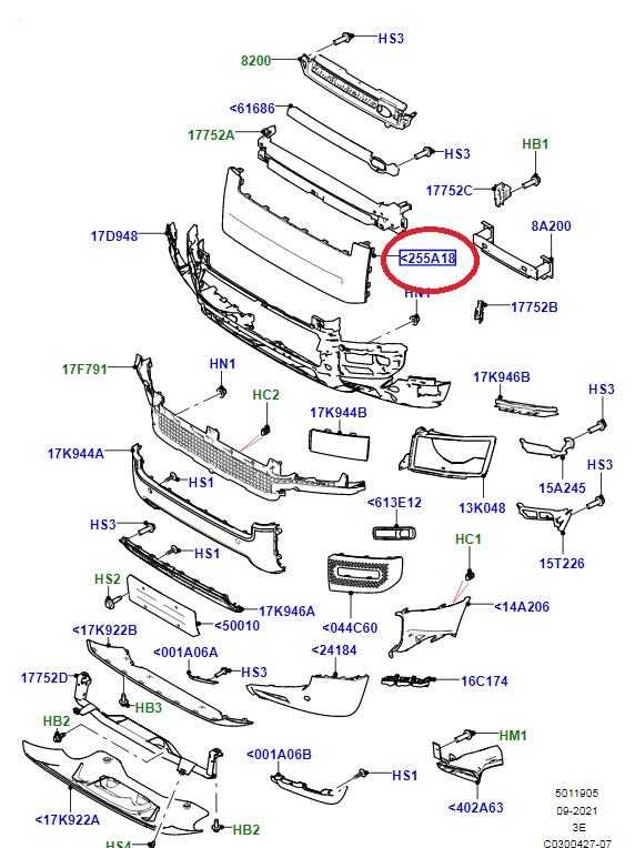 Grille Molding - Land Rover Defender L663 - LR132628 | New Aftermarket - Image 3