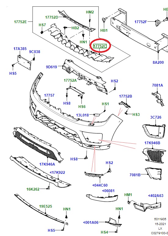 Front Bumper Bracket - Range Rover Sport L494 - LR099388 | New Aftermarket - Image 3