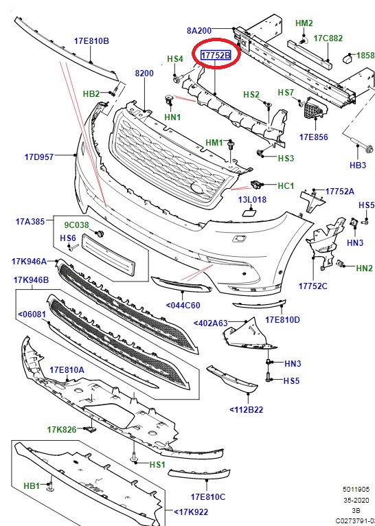 Front Bumper Bracket - Range Rover Velar L560 - LR138273 | New Aftermarket - Image 3