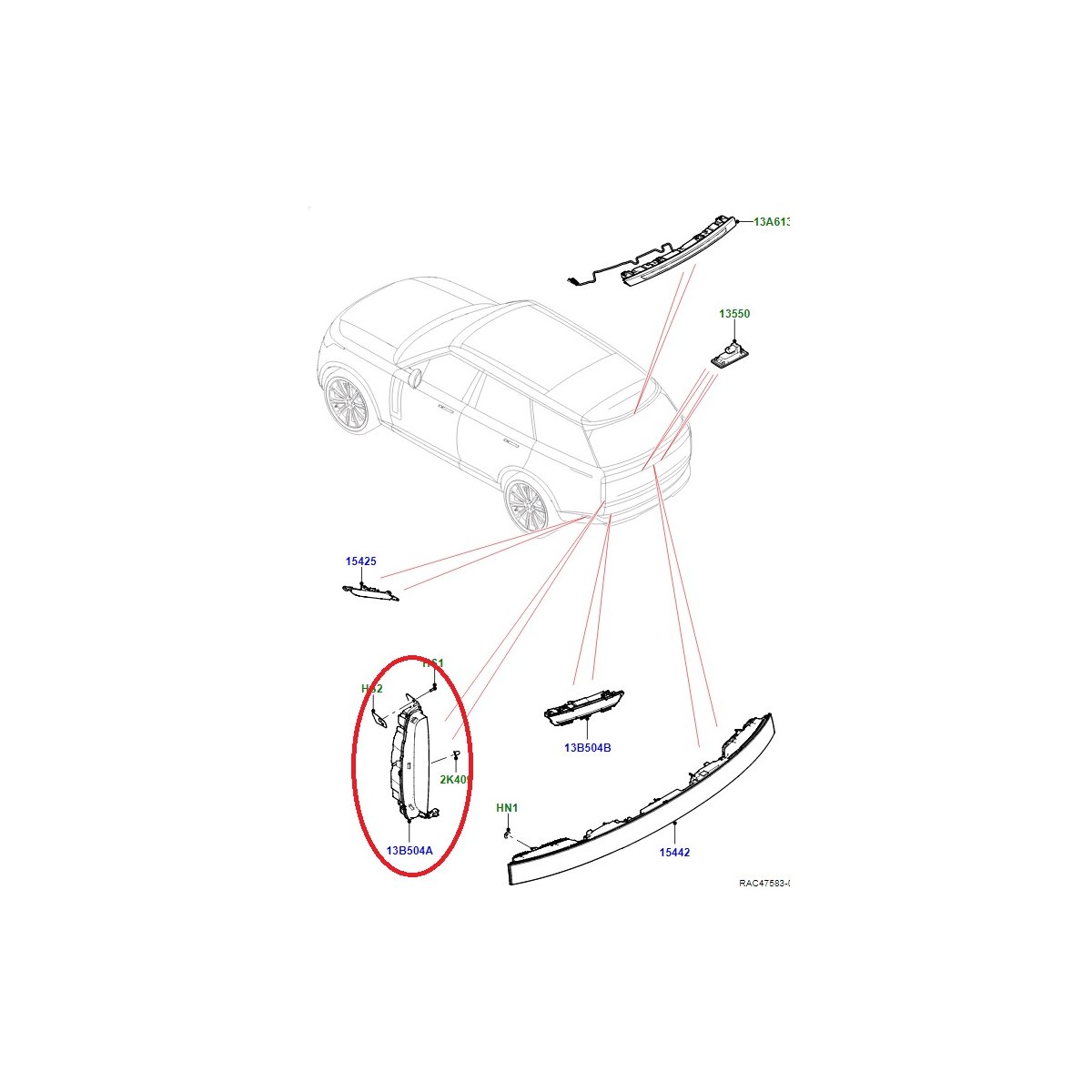 Stop Light For Range Rover Vogue L460 2022 | Aftermarket - Image 4