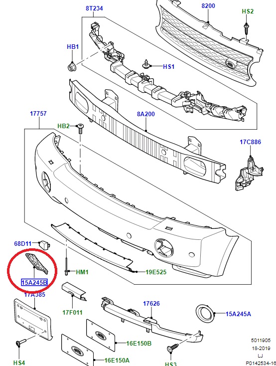 Trim (Bezel) - Front Bumper For Range Rover Vogue L322 2006-09 | New Aftermarket - Image 3