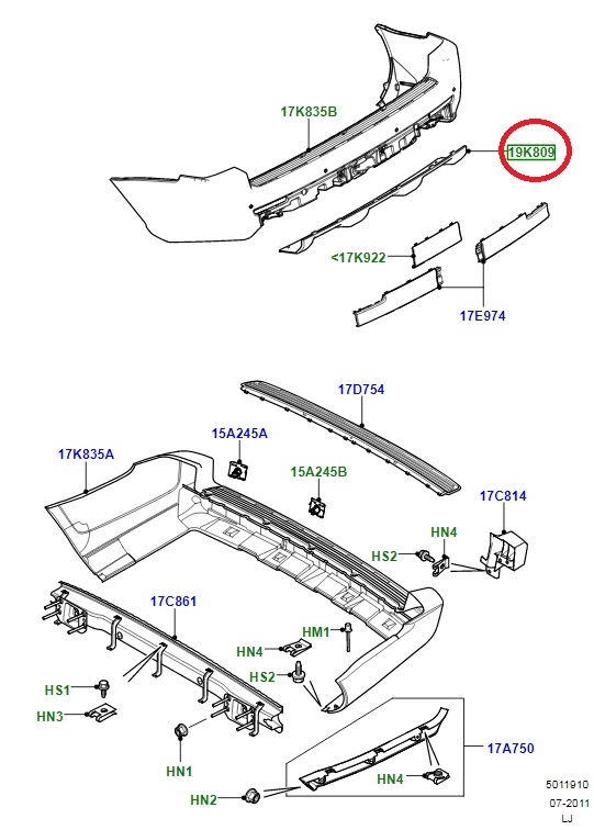 Hook Cover (Autobiography) - Rear - LR026214 - Range Rover Vogue L322 | New Aftermarket - Image 4