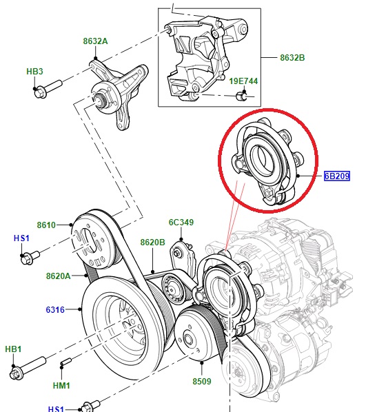Tensioner - LR161768 | New Aftermarket - Image 2
